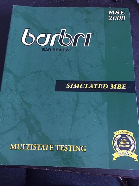 barbri bar review simulated mbe for multistate testing Reader