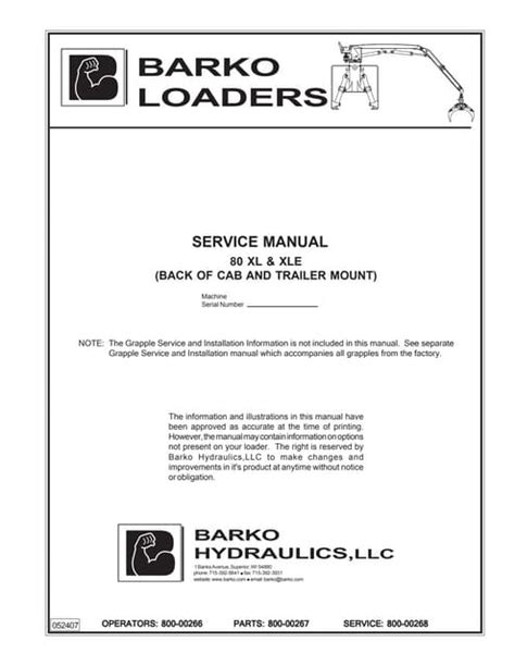 barko service manual 775 Doc