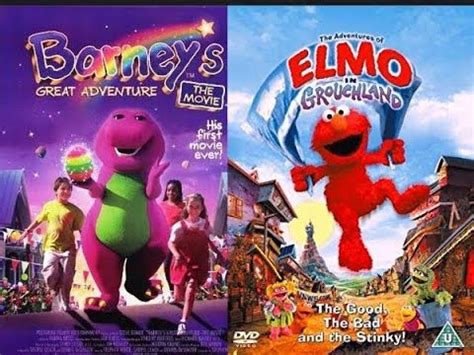 barney's great adventure vs elmo in grouchland