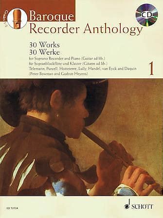 baroque recorder anthology vol 1 30 works soprano recorder and piano guitar ad lib with a cd of Kindle Editon