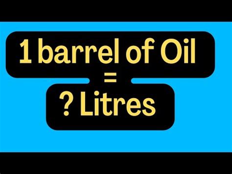 barrel to litres