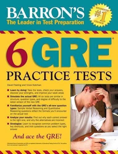 barrons 6 gre practice tests 2nd edition PDF