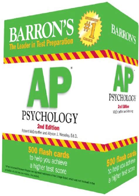 barrons ap psychology flash cards 2nd edition Kindle Editon