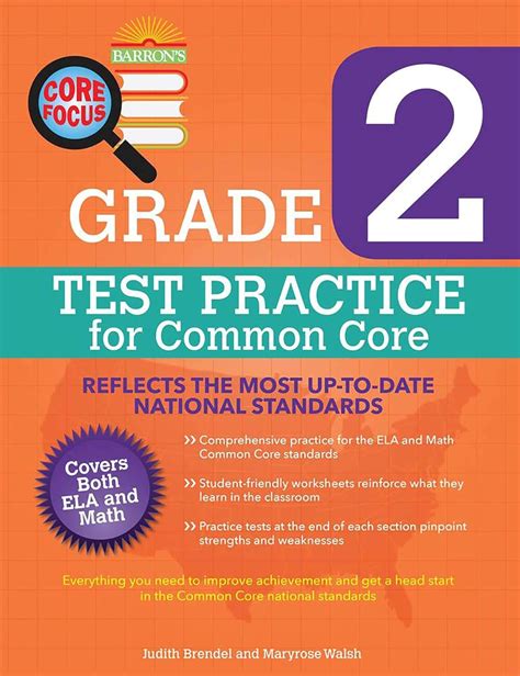 barrons core focus grade 2 test practice for common core Reader