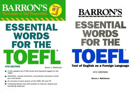 barrons essential words for the toefl 6th edition pdf Epub