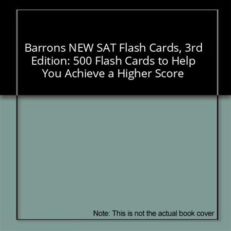 barrons gre flash cards 3rd edition 500 flash cards to help you achieve a higher score Epub