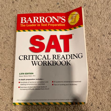 barrons sat critical reading workbook PDF