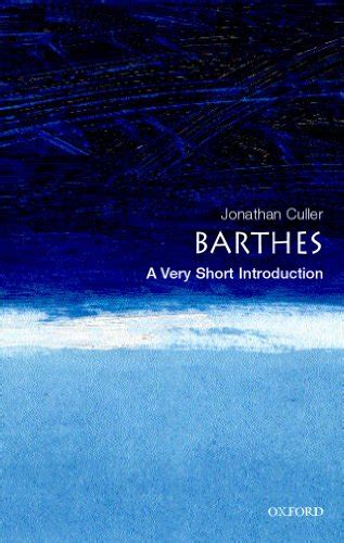 barthes a very short introduction very short introductions PDF