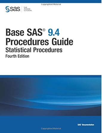 base sas 9 1 3 procedures guide four volume set Epub