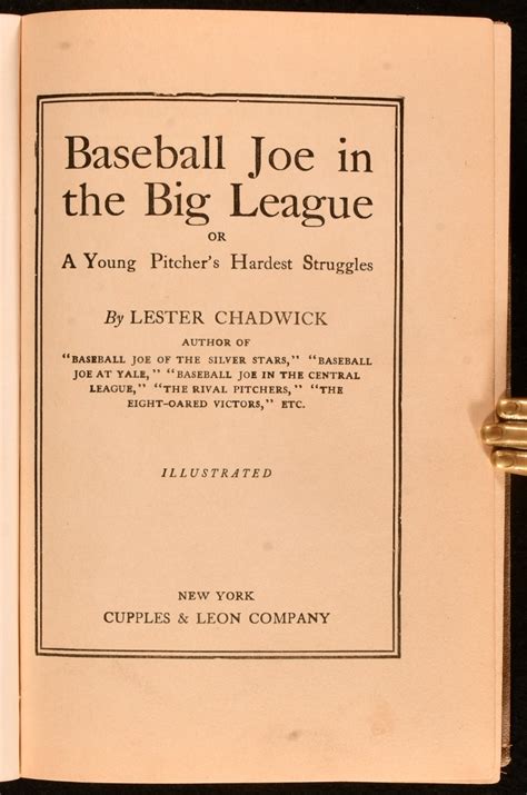 baseball joe in the big league or a young pitchers hardest struggles Epub