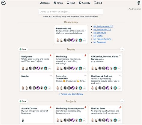 basecamp how to look at archive