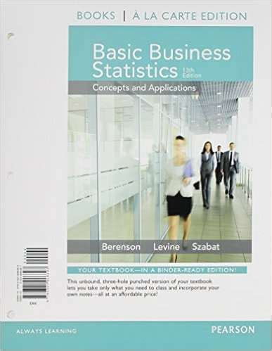 basic business statistics 13th edition pdf free PDF