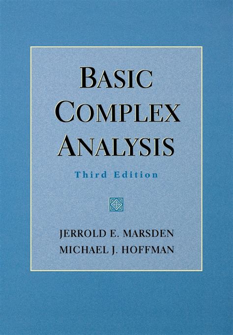 basic complex analysis marsden solutions Kindle Editon