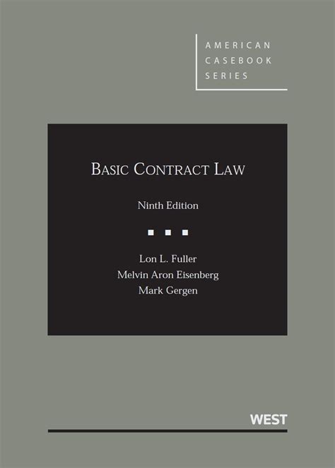 basic contract law 9th edition american casebook series Epub