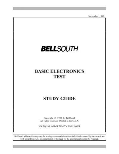 basic electronics test study guide pearson vue PDF