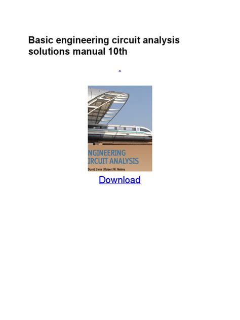 basic engineering circuit analysis solution manual 10th Doc