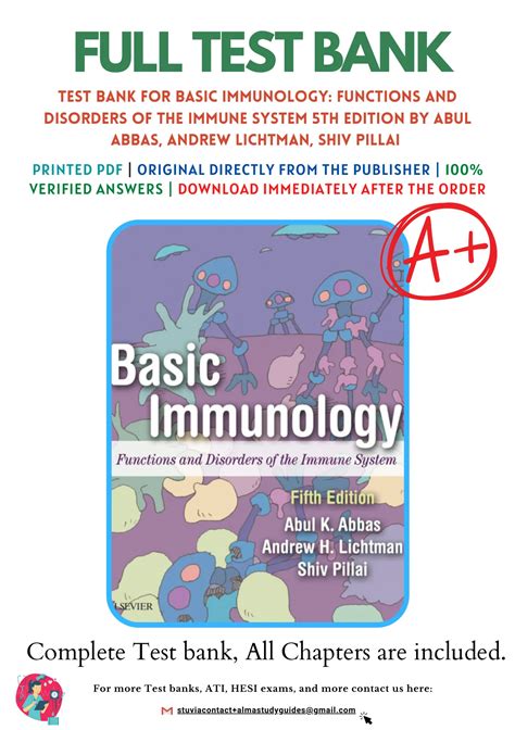 basic immunology abbas test bank PDF