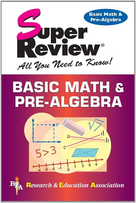 basic math and pre algebra super review super reviews study guides Reader