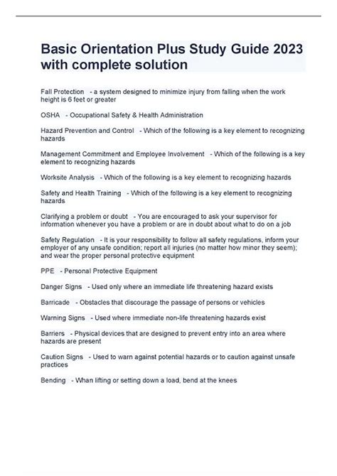 basic plus study guide Epub