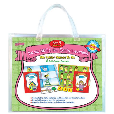 basic skills for early learning set 4 file folder games to go® Doc