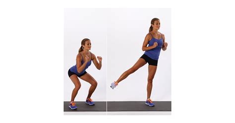 basic squat with side leg lift