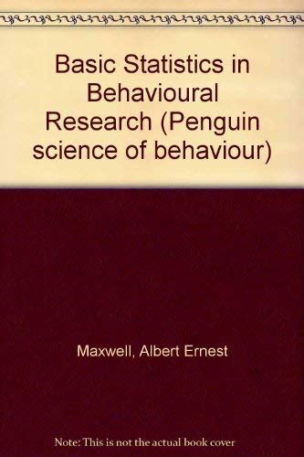 basic statistics in behavioural research Kindle Editon