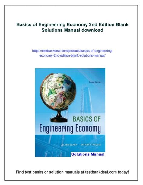 basics of engineering economy 2nd edition solution manual Epub