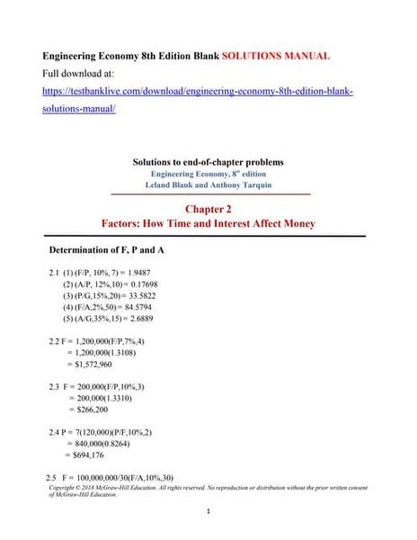 basics of engineering economy solutions manual Kindle Editon