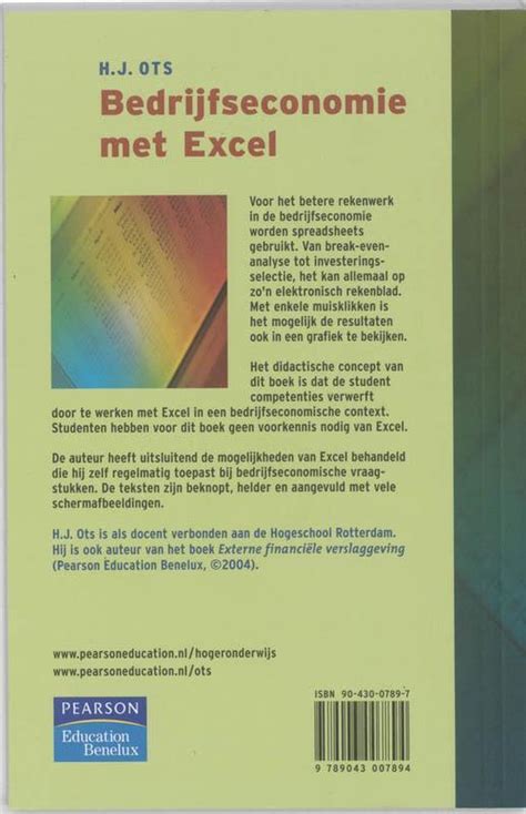 basisstudie bedrijfseconomie vaardigheidstraining met excel Epub