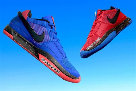 basketball shoes red and blue