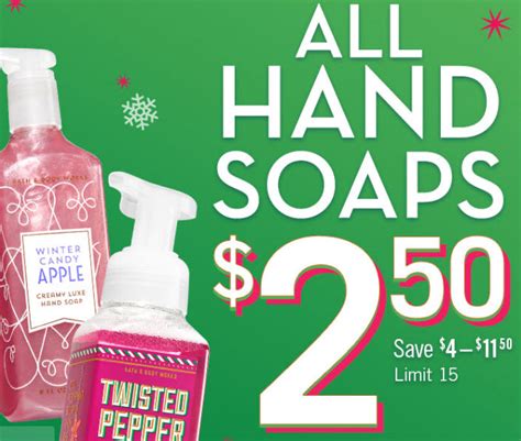 bath and body works soap sale