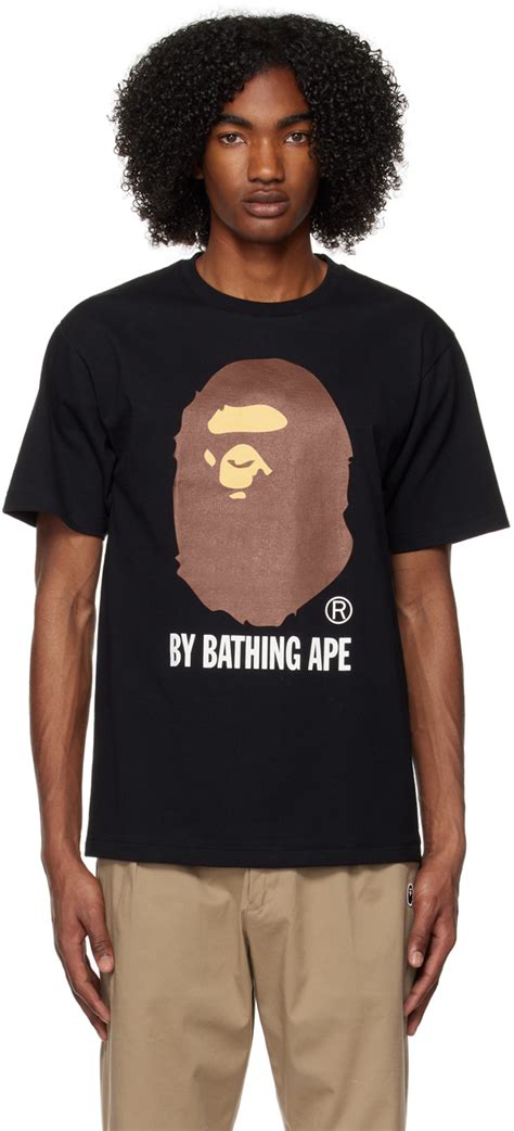 bathing ape black t shirt