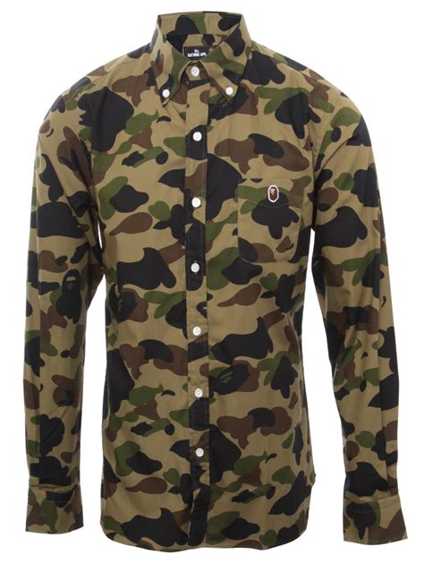 bathing ape dress shirt