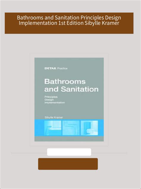 bathrooms sanitation principles implementation practice PDF