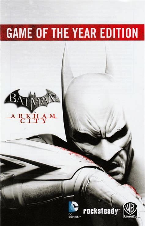 batman arkham city manual PDF