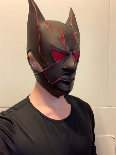 batman beyond mask template