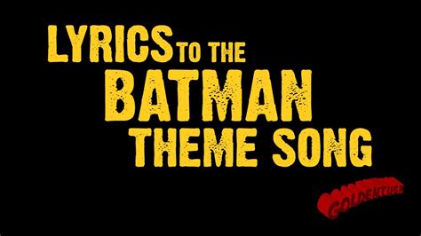 batman theme song lyrics