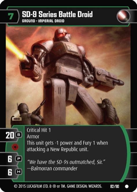 battle droid cards