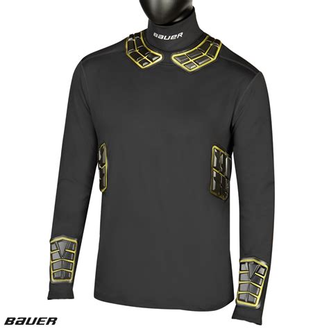 bauer hockey shirt with neck guard