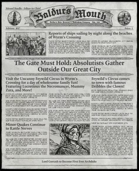 baulders gate news paper locked out