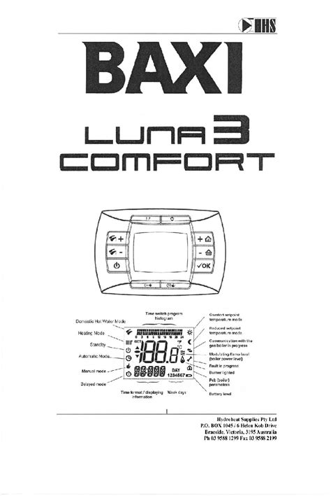 baxi luna comfort 3 user manual Ebook Kindle Editon