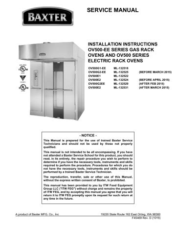 baxter oven service manual Kindle Editon