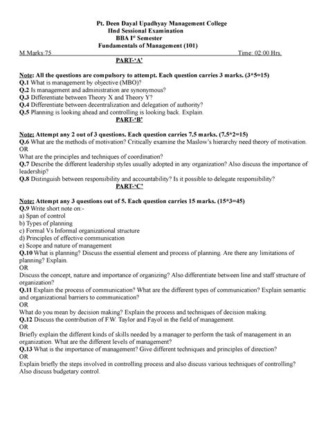 bba sample question paper Kindle Editon