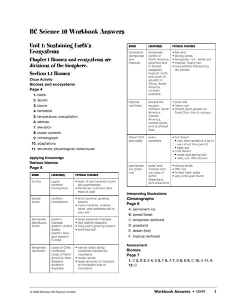 bc science 10 workbook answers chapter 9 Doc