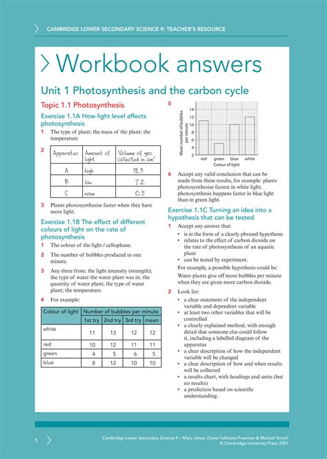 bc science 6 student workbook answer key Reader