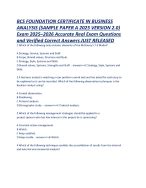 bcs business analysis foundation sample paper Reader