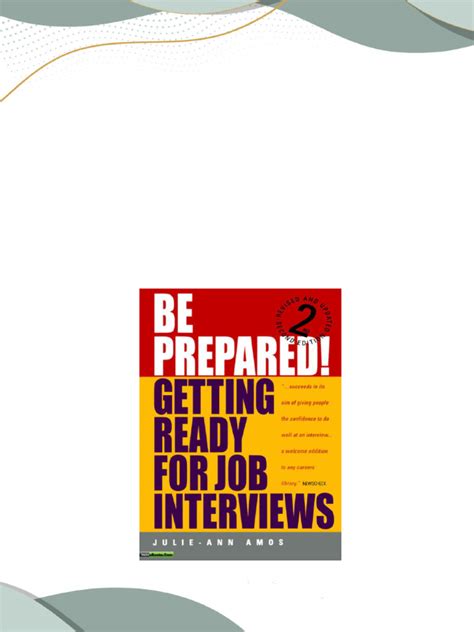 be prepared pass that job interview 3rd edition PDF