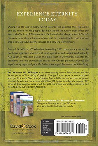be ready living in light of christs return nt commentary 1 and 2 thessalonians Epub