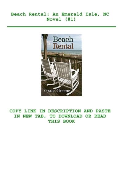 beach rental an emerald isle nc novel Kindle Editon