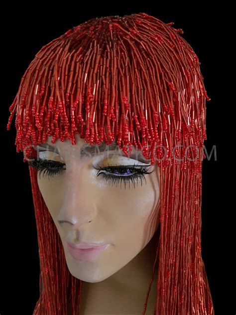 beaded wig